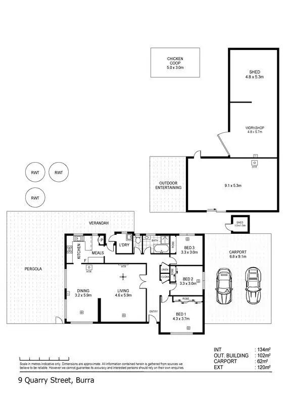 Floorplan of Homely house listing, 9 Quarry Street, Burra SA 5417