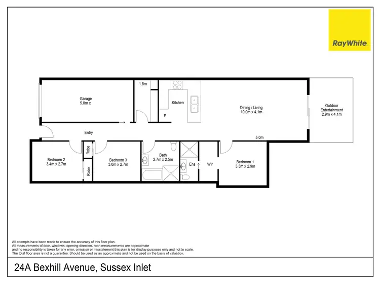 Floorplan of Homely semi-detached listing, 24A Bexhill Avenue, Sussex Inlet NSW 2540