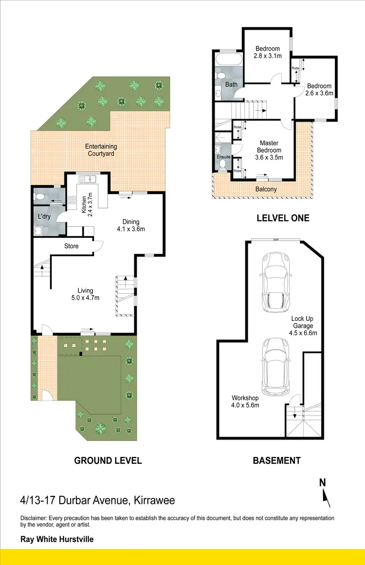 Floorplan of Homely townhouse listing, 4/13-17 Durbar Avenue, Kirrawee NSW 2232