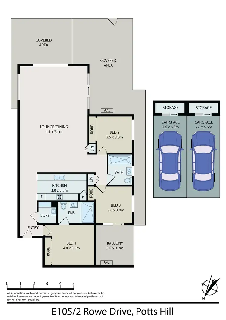 Floorplan of Homely unit listing, E105/2 Rowe Drive, Potts Hill NSW 2143