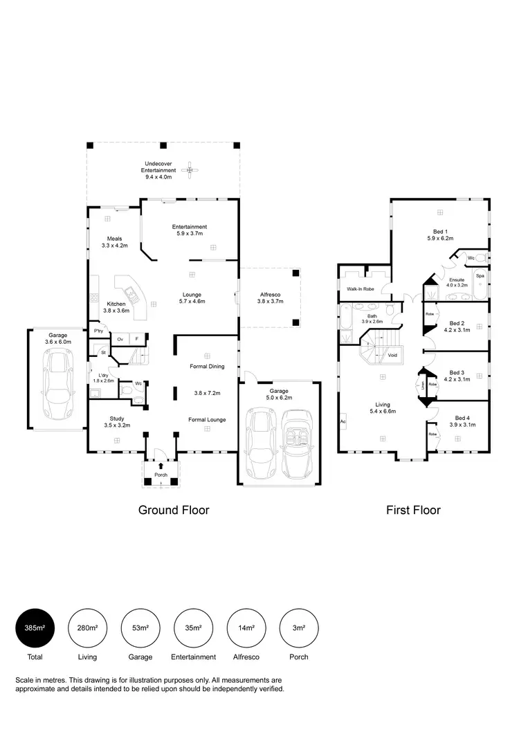 Floorplan of Homely house listing, 22 Merle Marten Drive, North Haven SA 5018