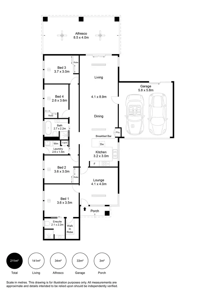 Floorplan of Homely house listing, 108a Bower Road, Semaphore Park SA 5019