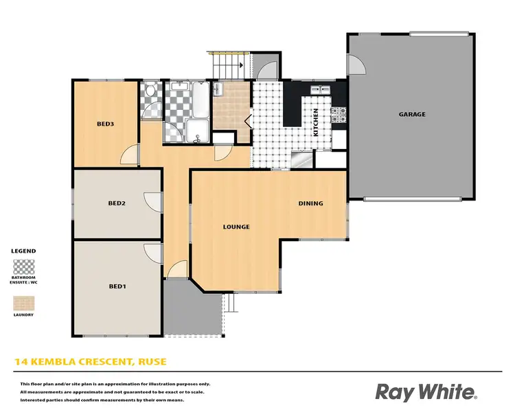 Floorplan of Homely house listing, 14 Kembla Crescent, Ruse NSW 2560