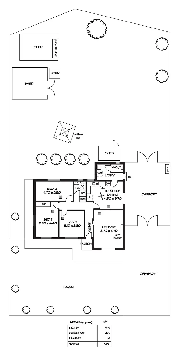 Floorplan of Homely house listing, 7 Truscott Road, Enfield SA 5085