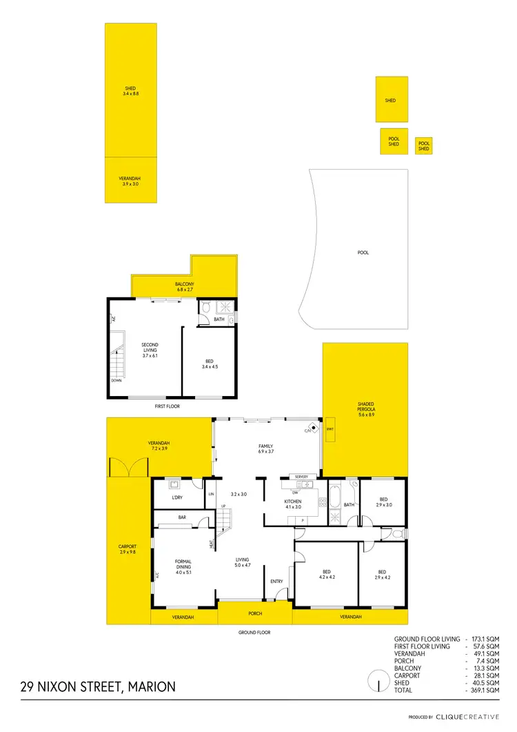 Floorplan of Homely house listing, 29 Nixon Street, Marion SA 5043