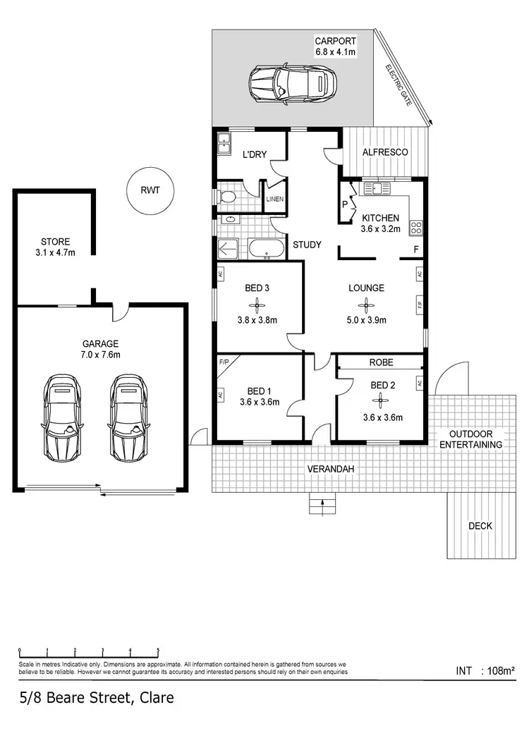Floorplan of Homely house listing, 5/8 Beare Street, Clare SA 5453