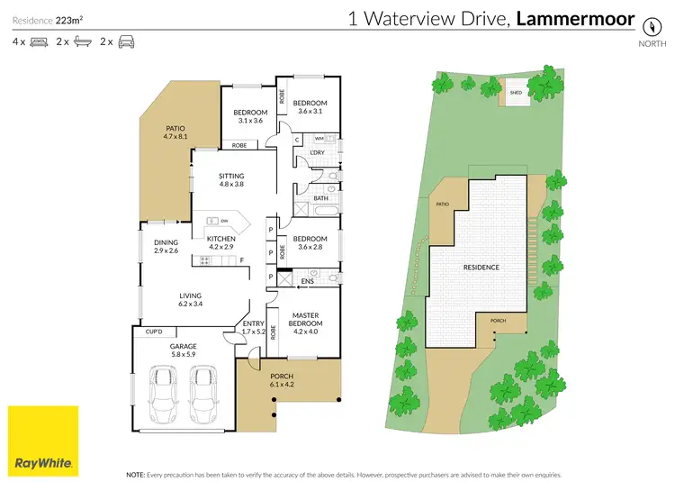 Floorplan of Homely house listing, 1 Waterview Drive, Lammermoor QLD 4703