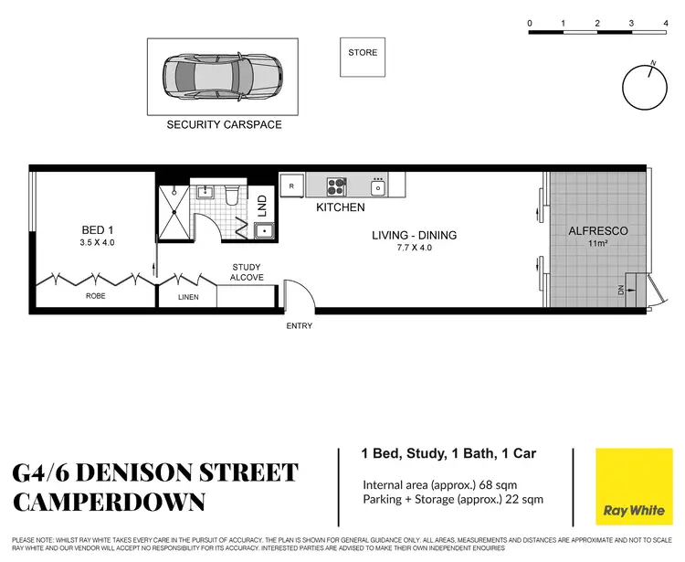 Floorplan of Homely apartment listing, G4/6 Denison Street, Camperdown NSW 2050