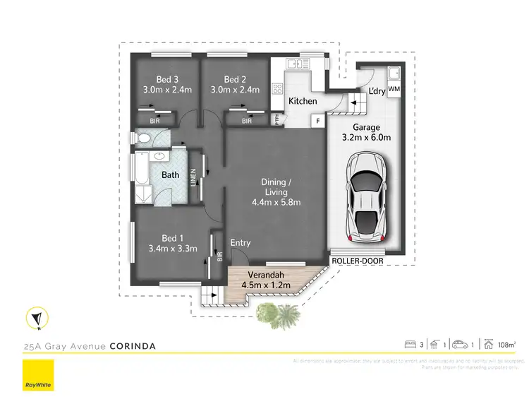Floorplan of Homely house listing, 25A Gray Avenue, Corinda QLD 4075