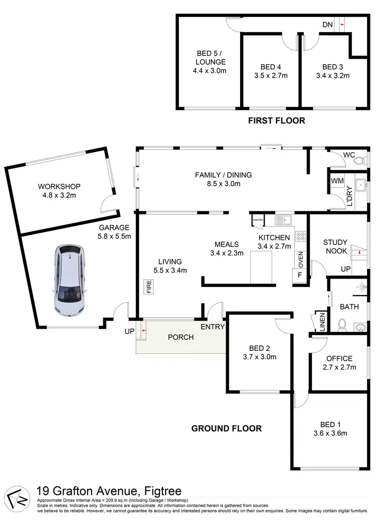 Floorplan of Homely house listing, 19 Grafton Avenue, Figtree NSW 2525