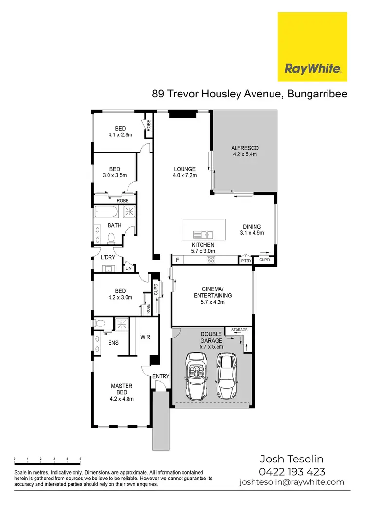 Floorplan of Homely house listing, 89 Trevor Housley Avenue, Bungarribee NSW 2767