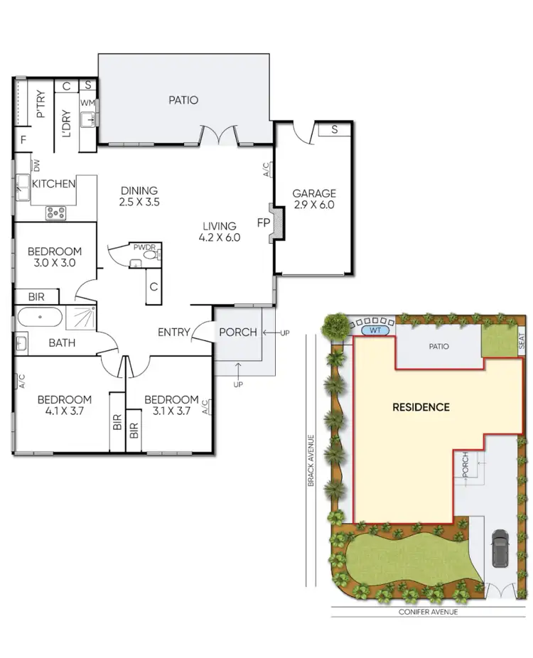 Floorplan of Homely house listing, 7 Conifer Avenue, Brooklyn VIC 3012