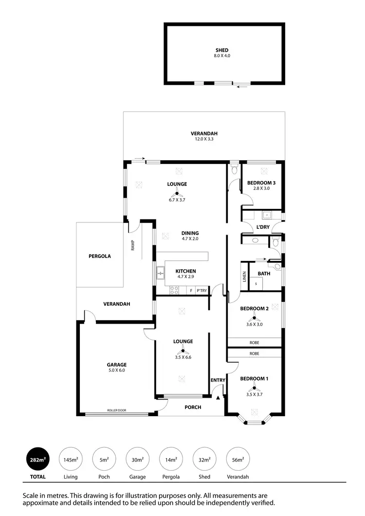 Floorplan of Homely house listing, 22 Dunstone Road, Semaphore Park SA 5019