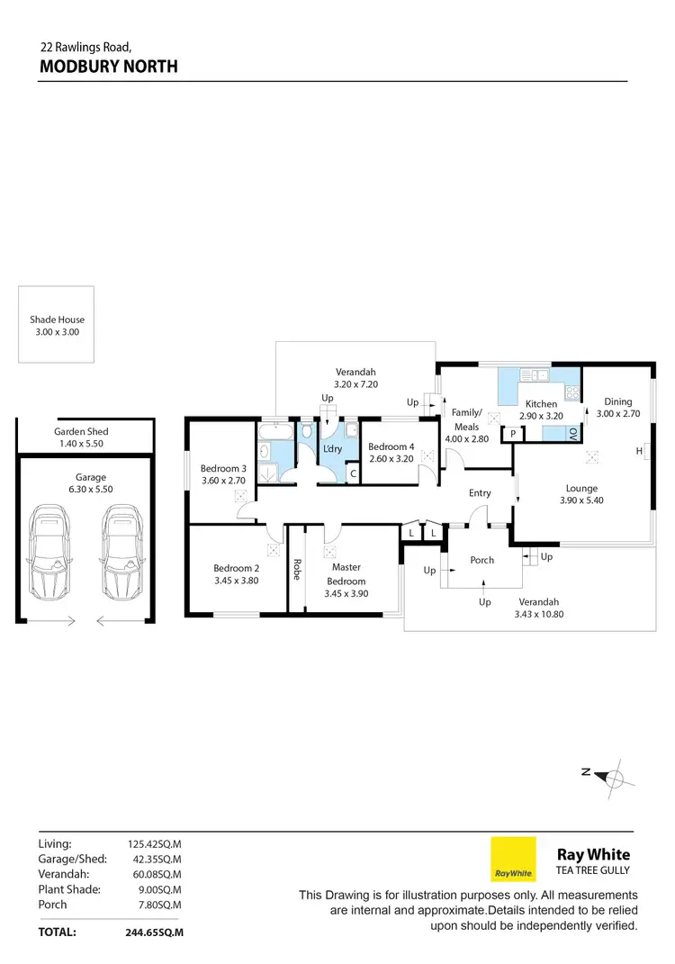 Floorplan of Homely house listing, 22 Rawlings Road, Modbury North SA 5092