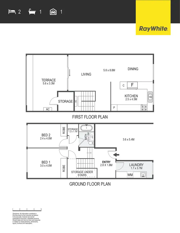Floorplan of Homely townhouse listing, 11c/3 Davies Place, Torrens ACT 2607
