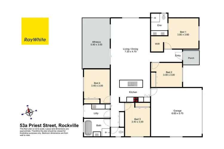 Floorplan of Homely house listing, 53a Priest Street, Rockville QLD 4350