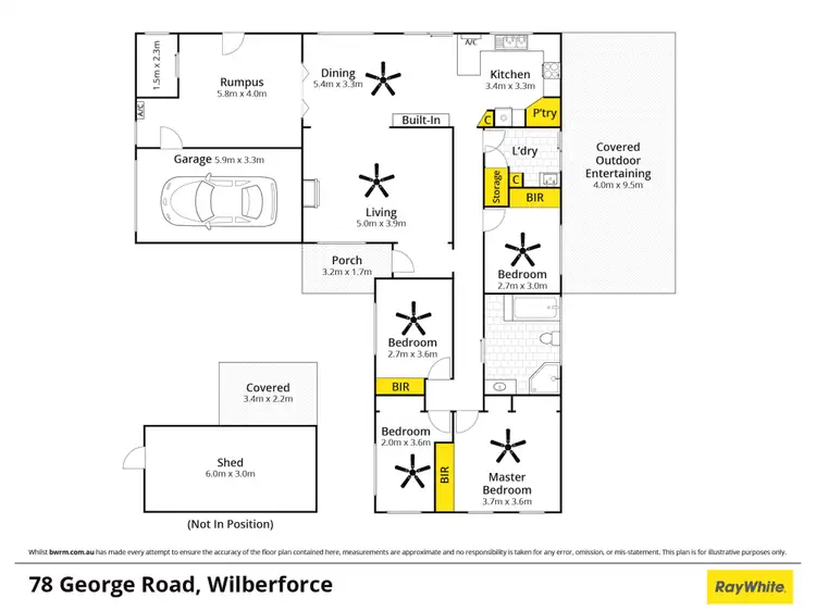 Floorplan of Homely house listing, 78 George Road, Wilberforce NSW 2756