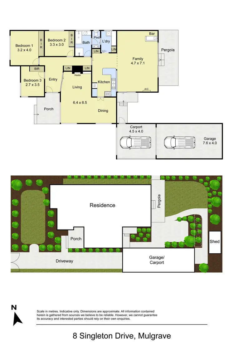 Floorplan of Homely house listing, 8 Singleton Drive, Mulgrave VIC 3170