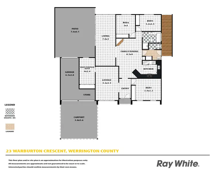 Floorplan of Homely house listing, 23 Warburton Crescent, Werrington County NSW 2747