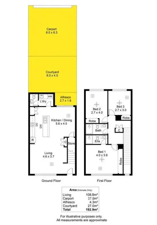 Floorplan of Homely house listing, 66 Alma Terrace, Woodville West SA 5011