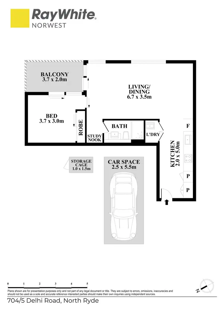 Floorplan of Homely apartment listing, 704/5 Delhi Road, North Ryde NSW 2113