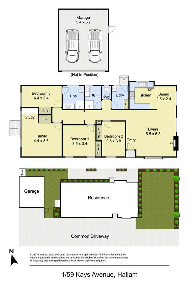Floorplan of Homely unit listing, 1/59 Kays Avenue, Hallam VIC 3803
