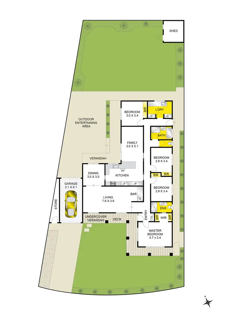 Floorplan of Homely house listing, 13 Crestmoor Drive, Highton VIC 3216