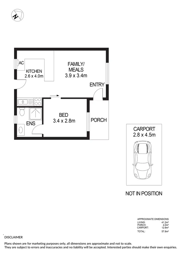 Floorplan of Homely unit listing, 7/95 First Avenue, St Peters SA 5069