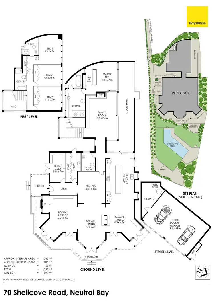 Floorplan of Homely house listing, 70 Shellcove Road, Neutral Bay NSW 2089