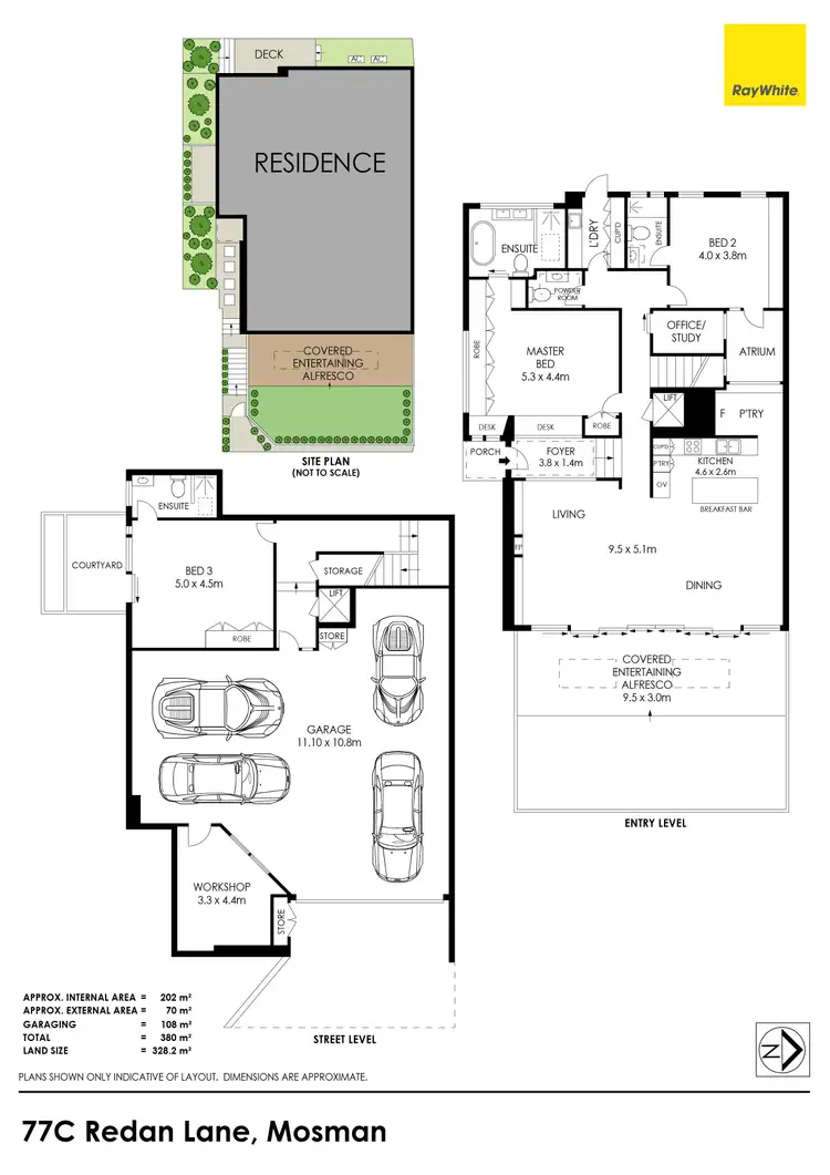 Floorplan of Homely house listing, 77C Redan Lane, Mosman NSW 2088