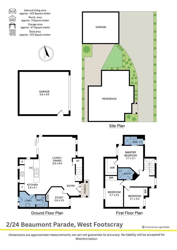 Floorplan of Homely townhouse listing, 2/24 Beaumont Parade, West Footscray VIC 3012
