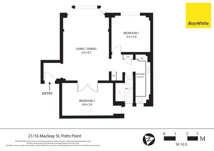 Floorplan of Homely apartment listing, 21/16 Macleay Street, Potts Point NSW 2011