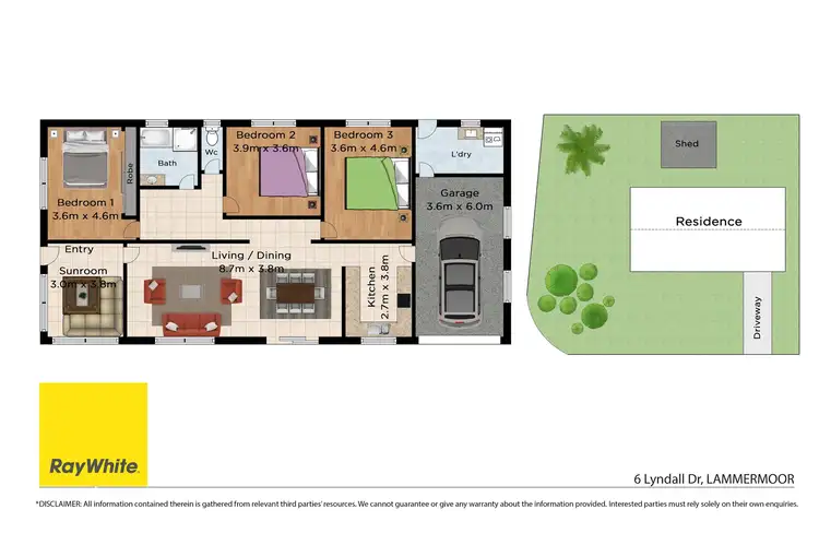 Floorplan of Homely house listing, 6 Lyndall Drive, Lammermoor QLD 4703