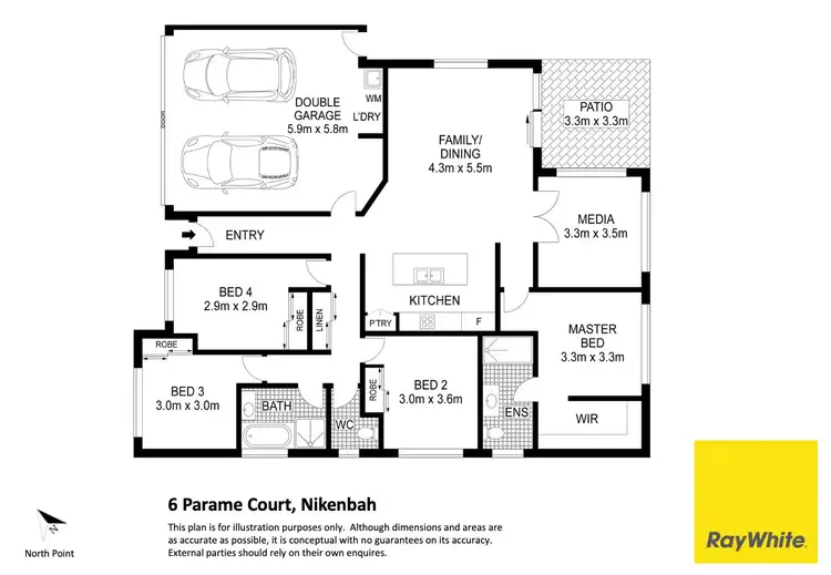 Floorplan of Homely house listing, 6 Parame Court, Nikenbah QLD 4655