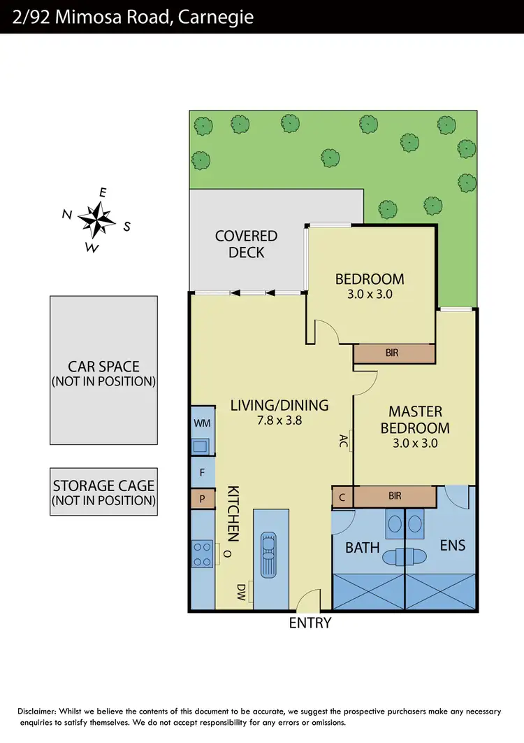 Floorplan of Homely apartment listing, 2/92 Mimosa Road, Carnegie VIC 3163
