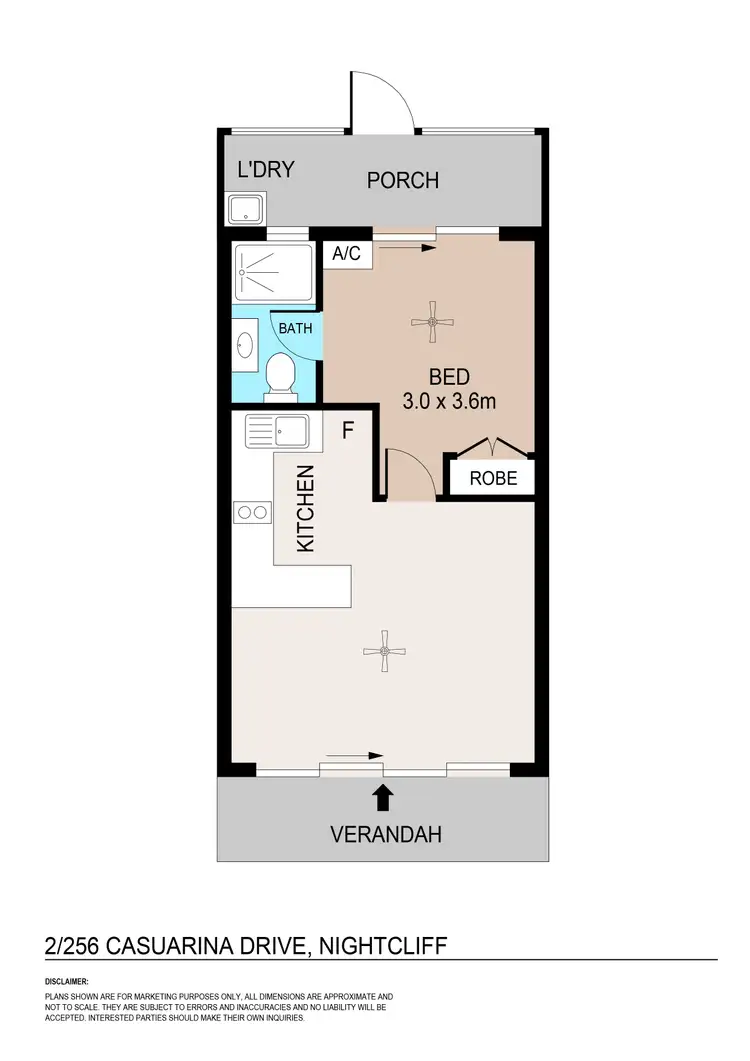 Floorplan of Homely unit listing, 2/256 Casuarina Drive, Nightcliff NT 810