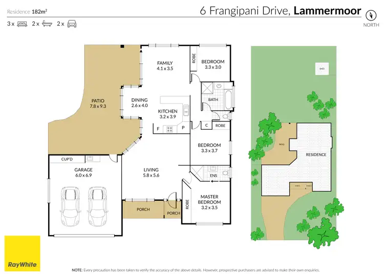 Floorplan of Homely house listing, 6 Frangipani Drive, Lammermoor QLD 4703