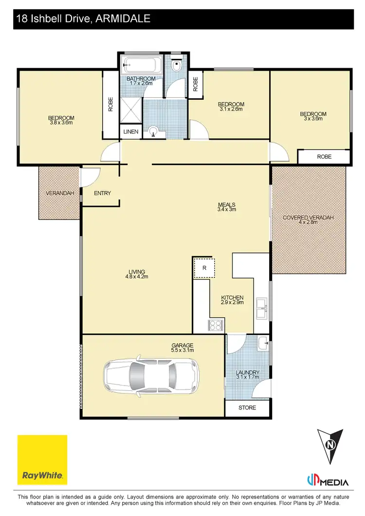 Floorplan of Homely house listing, 18 Ishbell Drive, Armidale NSW 2350
