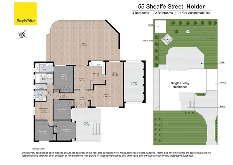 Floorplan of Homely house listing, 55 Sheaffe Street, Holder ACT 2611