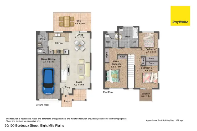 Floorplan of Homely townhouse listing, 20/100 Bordeaux Street, Eight Mile Plains QLD 4113