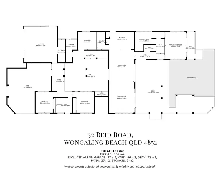 Floorplan of Homely house listing, 32 Reid Road, Wongaling Beach QLD 4852