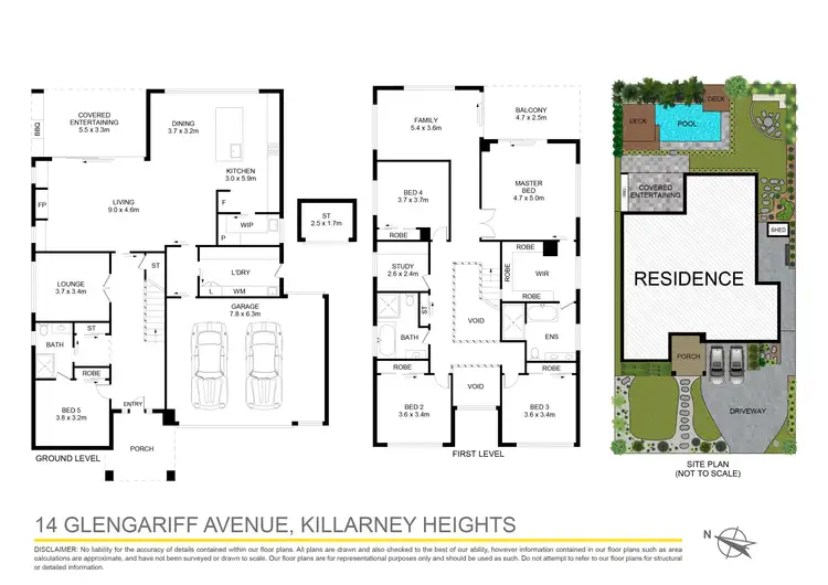 Floorplan of Homely house listing, 14 Glengariff Avenue, Killarney Heights NSW 2087