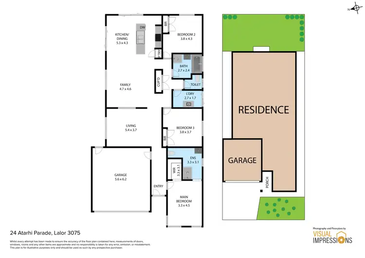 Floorplan of Homely house listing, 24 Atarhi Parade, Lalor VIC 3075