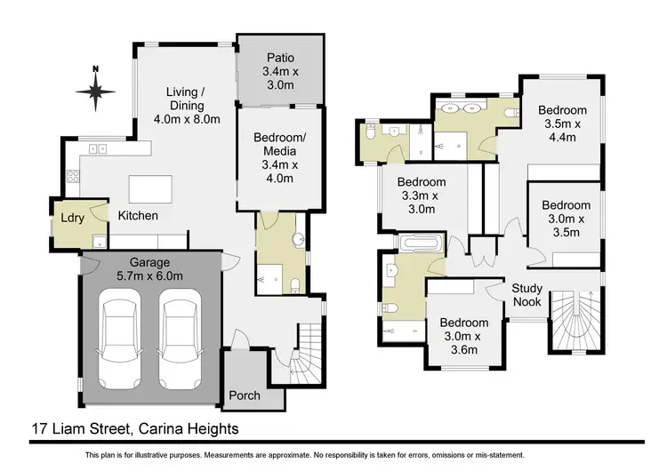 Floorplan of Homely house listing, 17 LIAM Street, Carina Heights QLD 4152