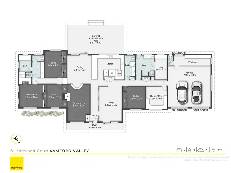 Floorplan of Homely house listing, 61 Midwood Court, Samford Valley QLD 4520