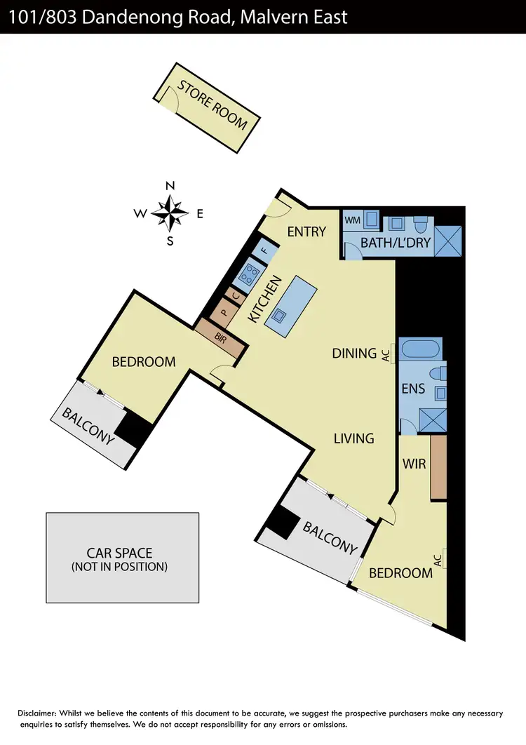 Floorplan of Homely apartment listing, 101/803 Dandenong Road, Malvern East VIC 3145