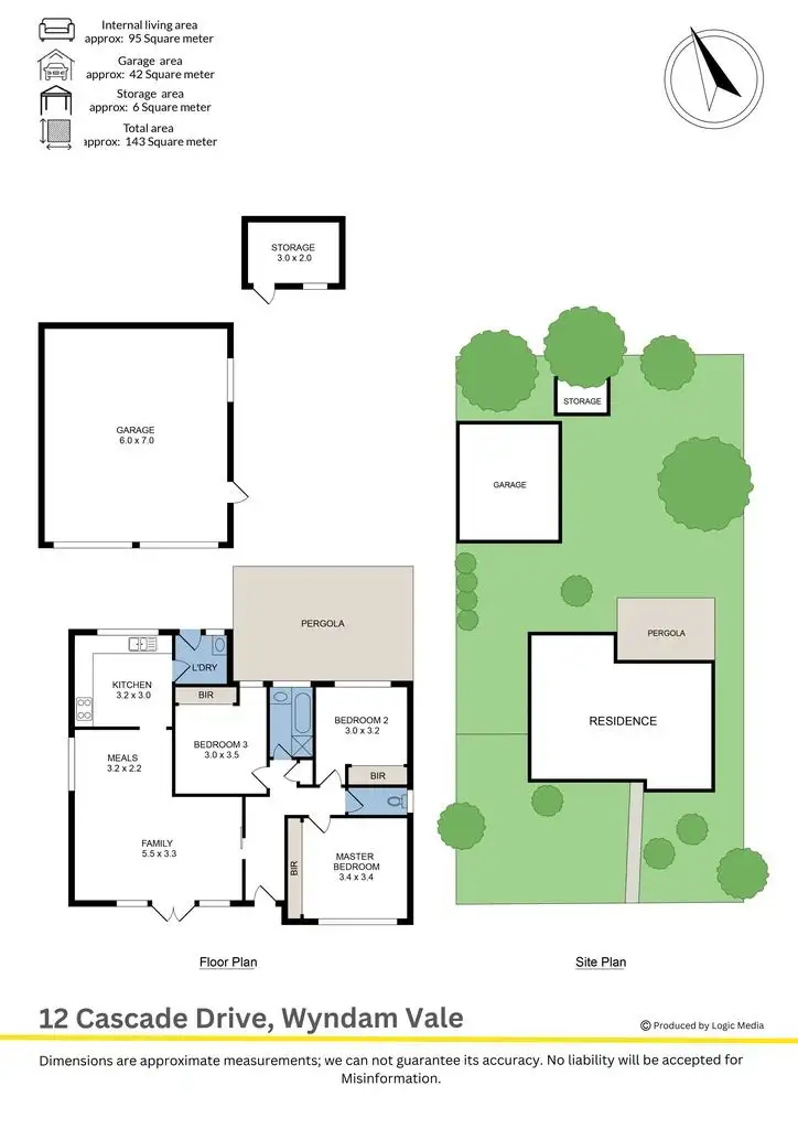 Floorplan of Homely house listing, 12 Cascade Drive, Wyndham Vale VIC 3024