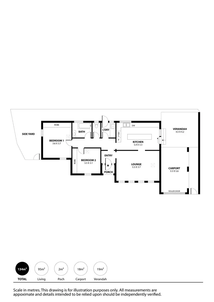 Floorplan of Homely house listing, 1/114 Military Road, Semaphore SA 5019