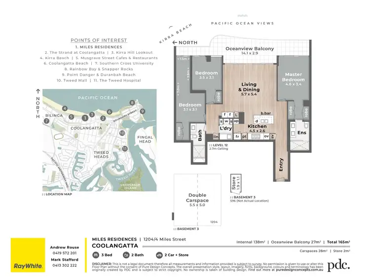 Floorplan of Homely apartment listing, 1204/4 Miles Street, Kirra QLD 4225
