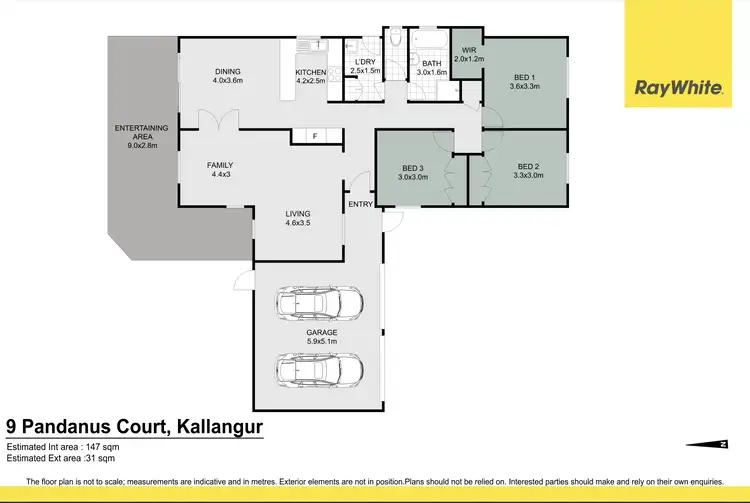 Floorplan of Homely house listing, 9 Pandanus Court, Kallangur QLD 4503